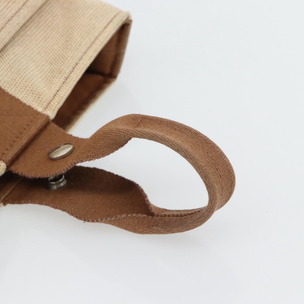 Hermès Beige Canvas Handbag