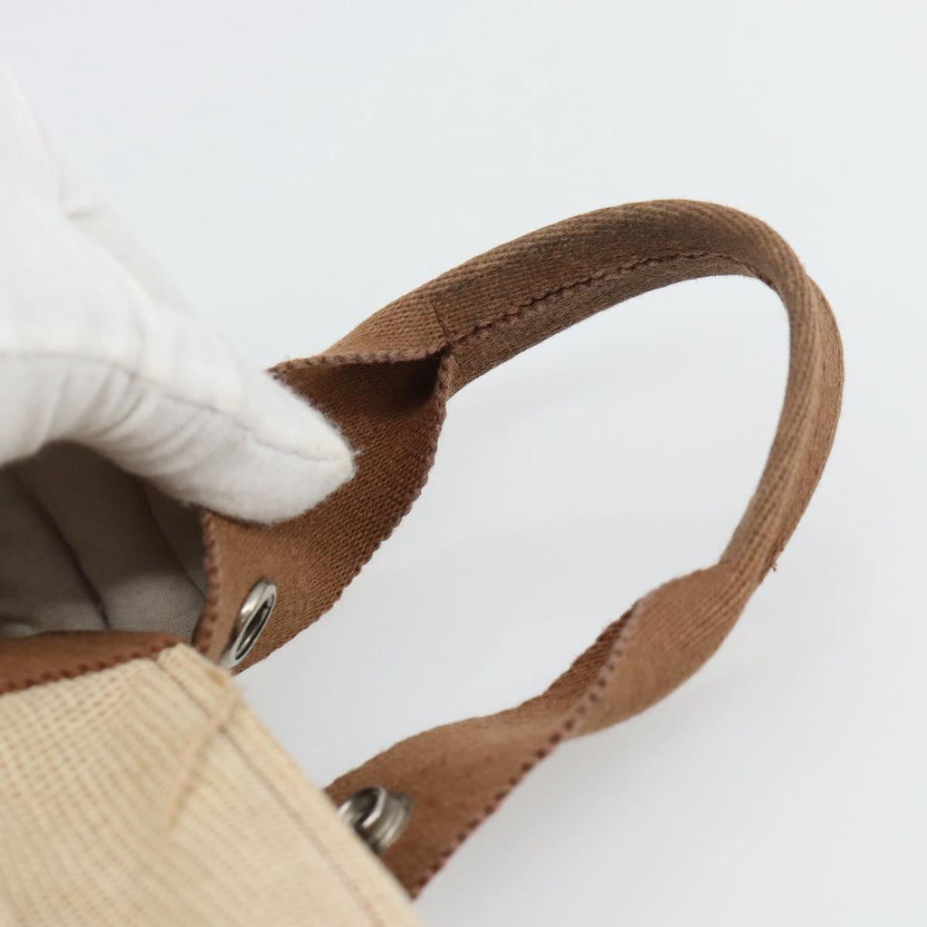 Hermès Beige Canvas Handbag