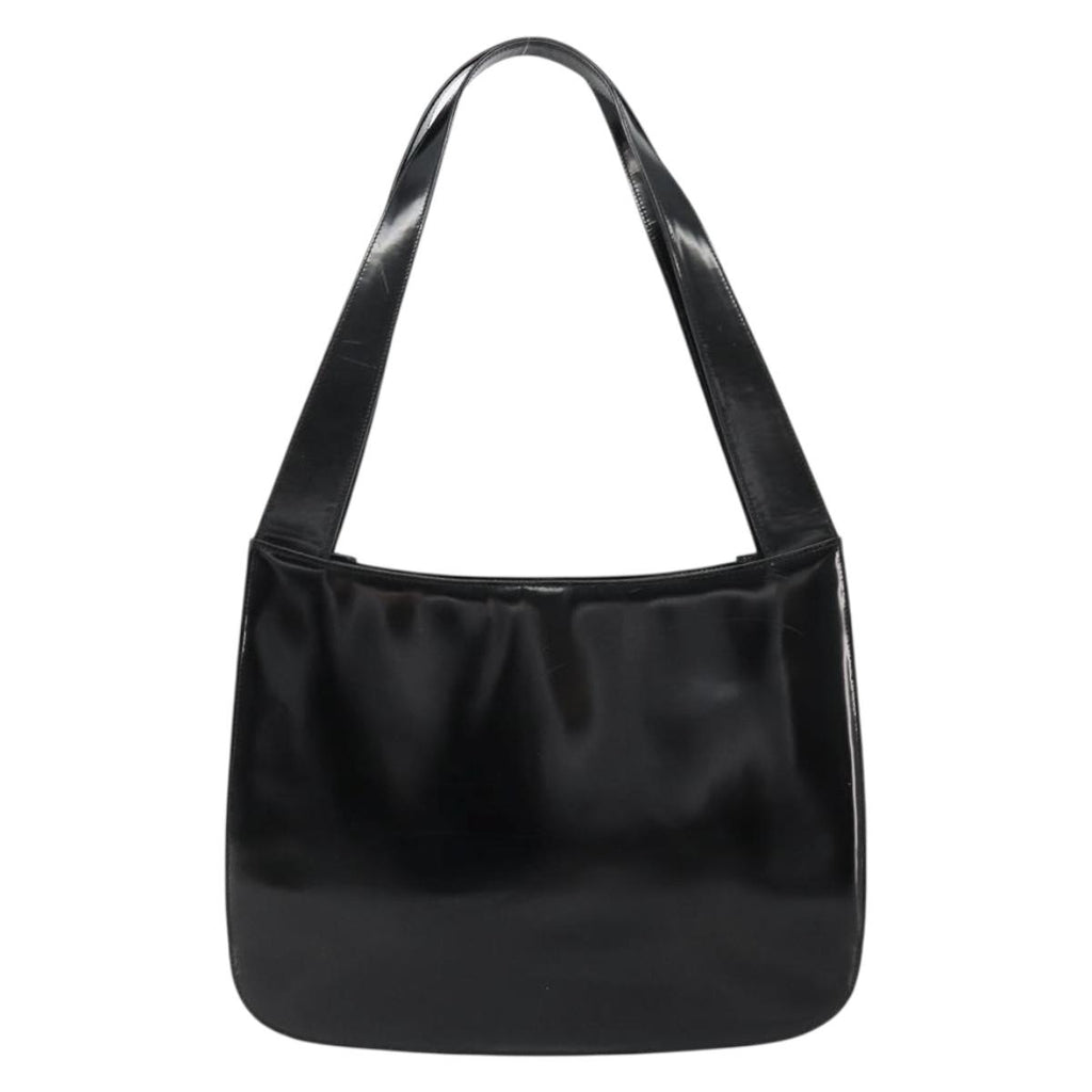 Gucci Black Leather Horsebit Tote