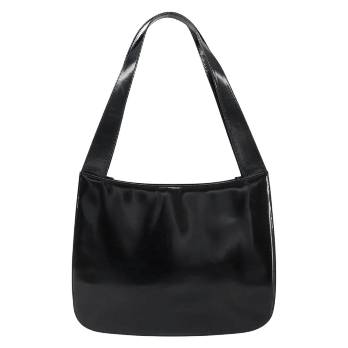 Gucci Black Leather Horsebit Tote