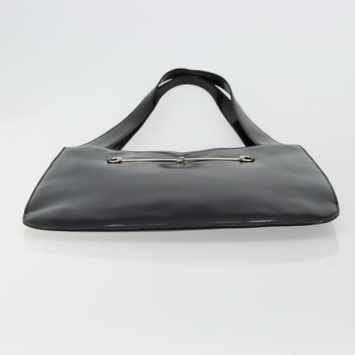Gucci Black Leather Horsebit Tote