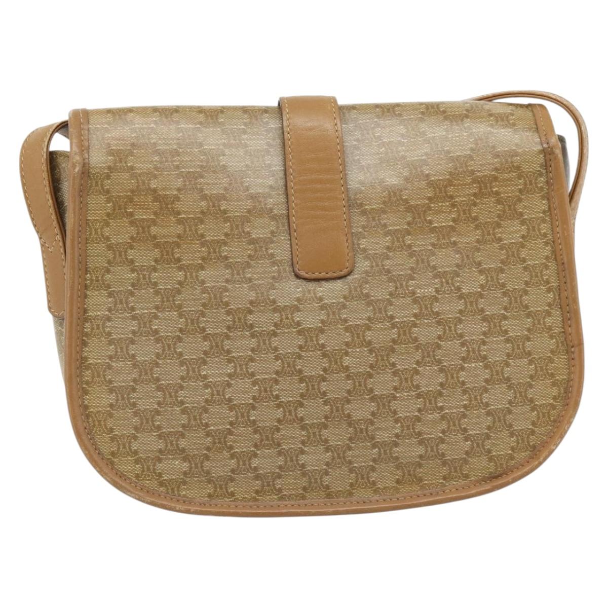 Celine Tan and Brown Monogram Crossbody