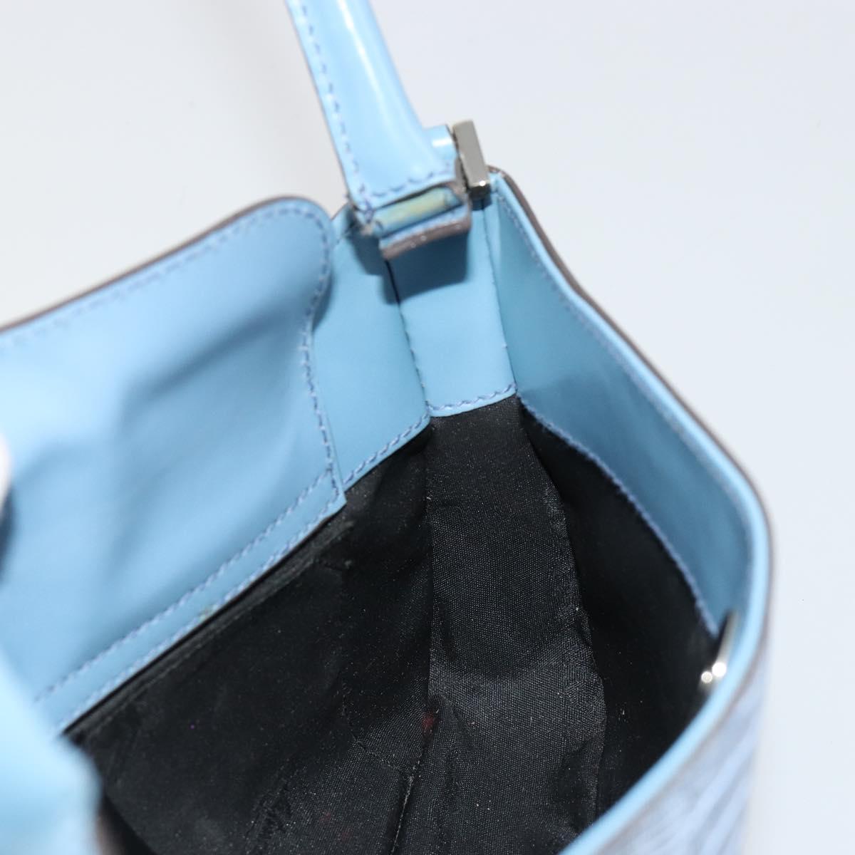 Ferragamo Blue Lizard Shoulder Bag
