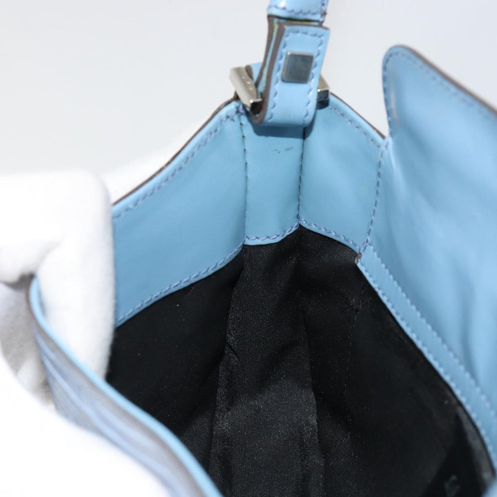 Ferragamo Blue Lizard Shoulder Bag