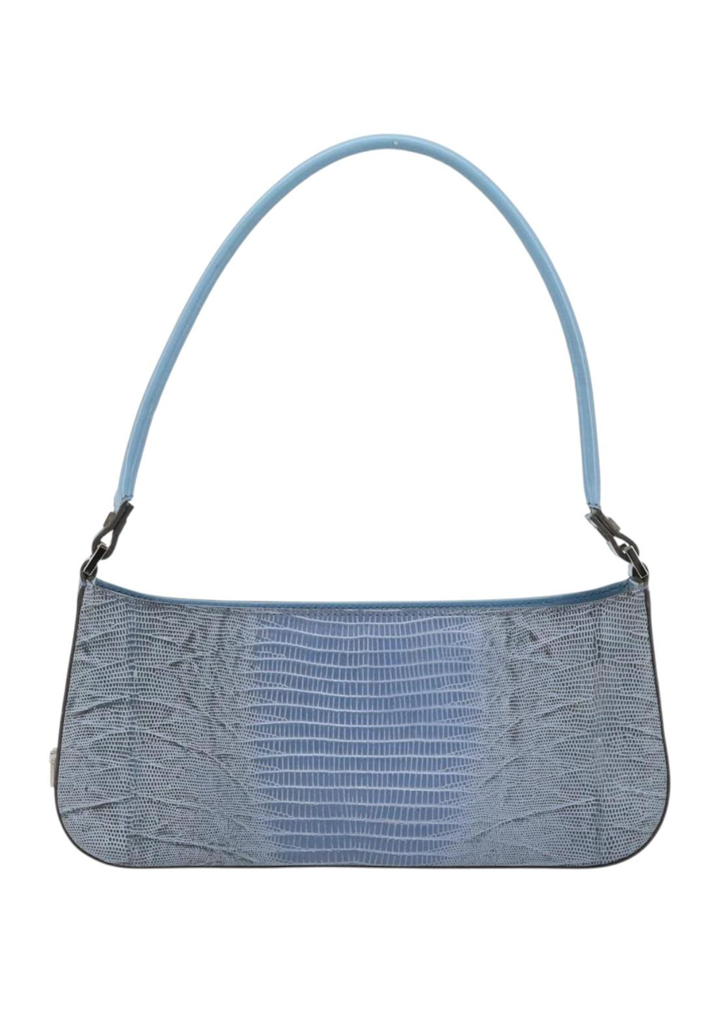 Ferragamo Blue Lizard Shoulder Bag