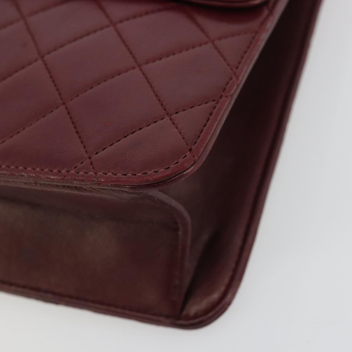 Chanel Burgundy Quilted Leather Flap Bag