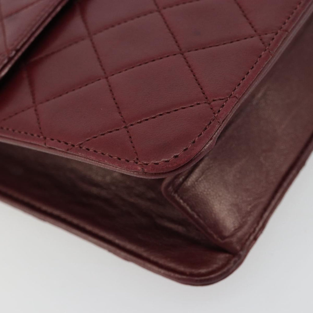 Chanel Burgundy Quilted Leather Flap Bag