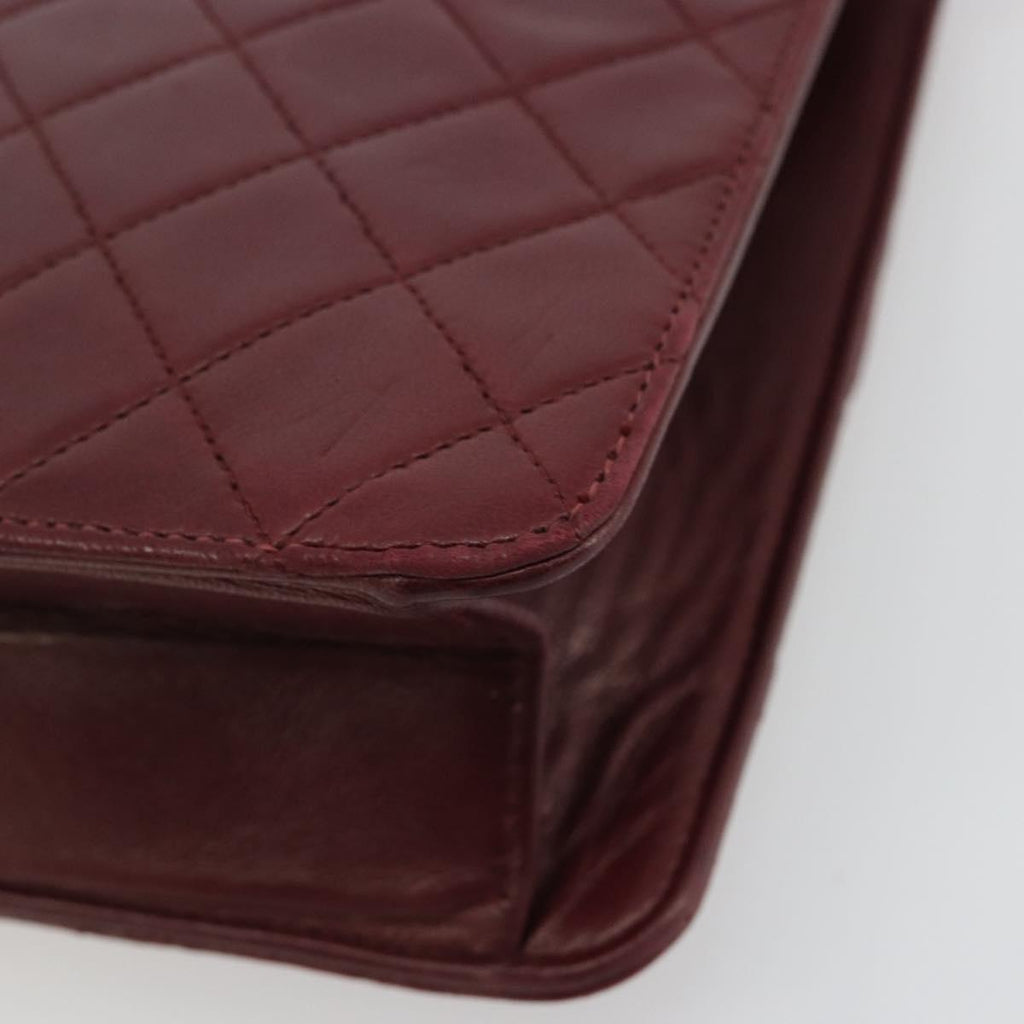 Chanel Burgundy Quilted Leather Flap Bag