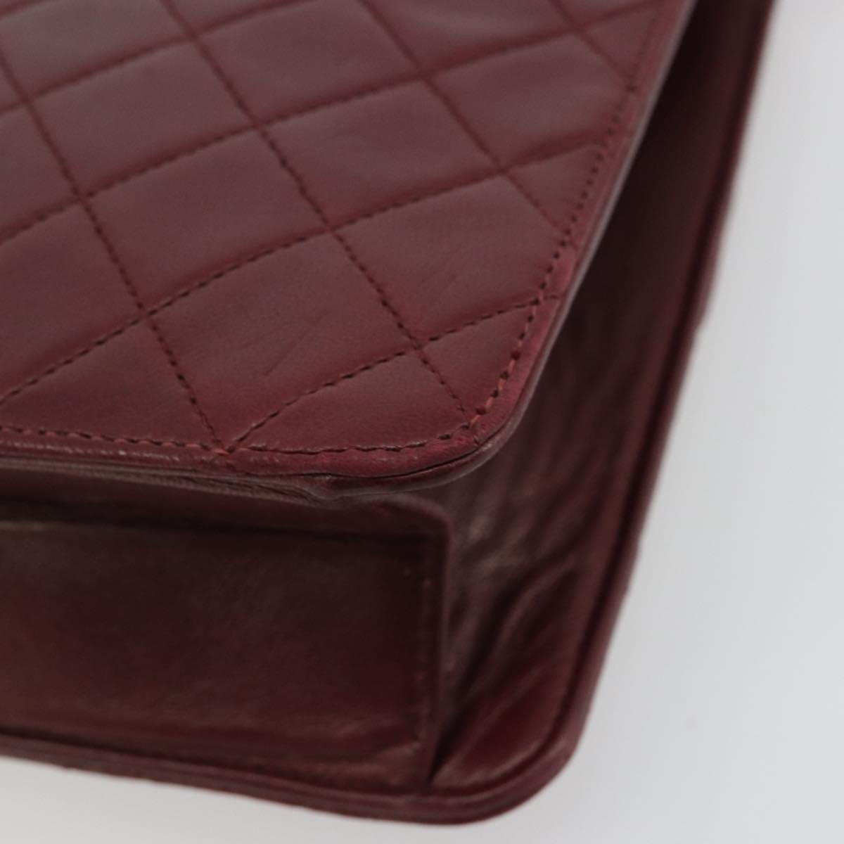 Chanel Burgundy Quilted Leather Flap Bag