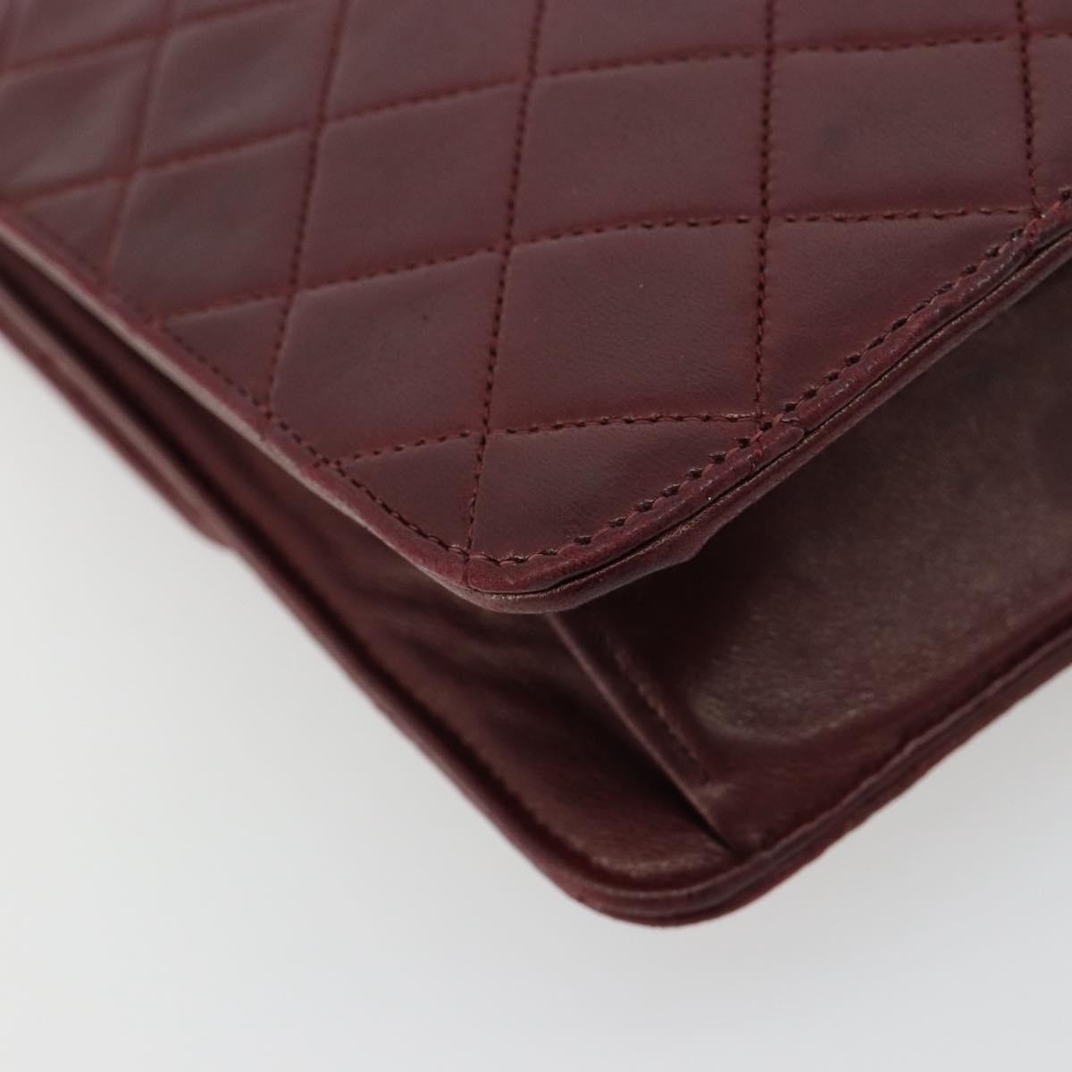 Chanel Burgundy Quilted Leather Flap Bag