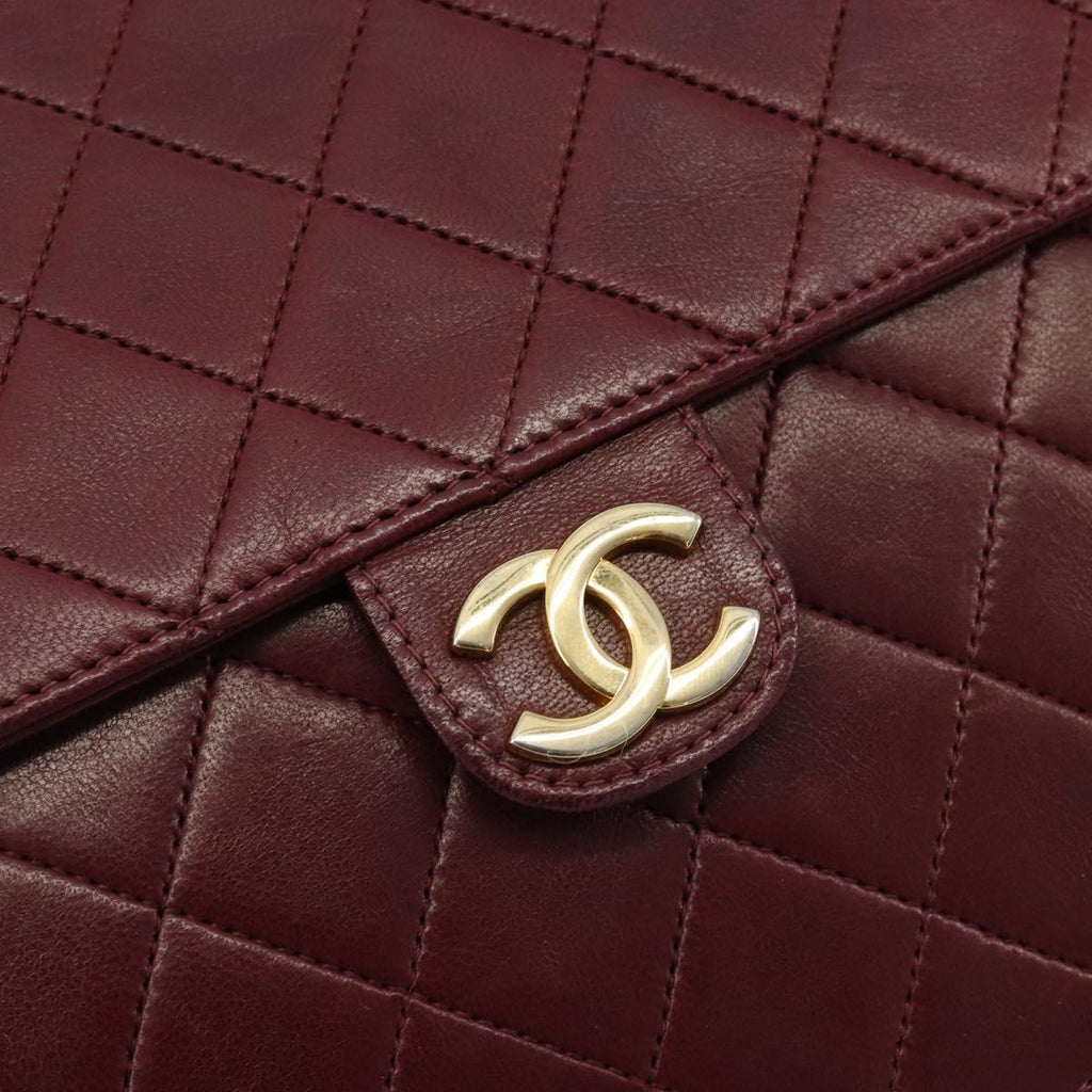 Chanel Burgundy Quilted Leather Flap Bag