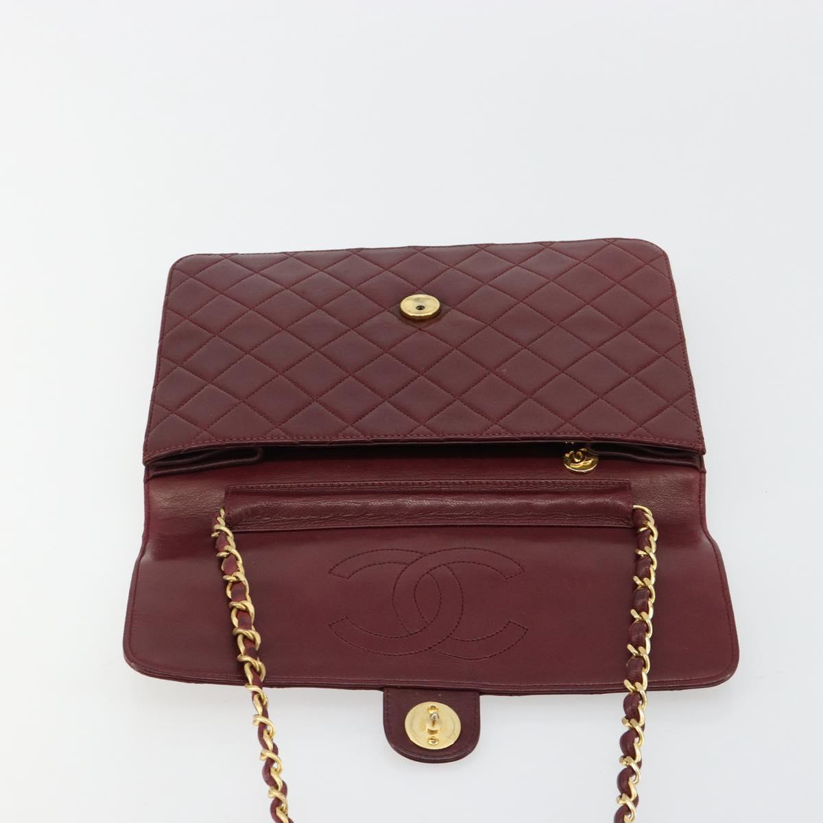 Chanel Burgundy Quilted Leather Flap Bag