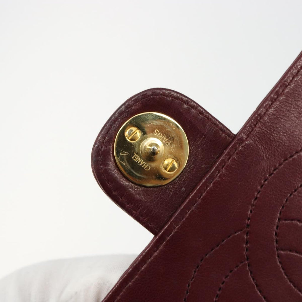 Chanel Burgundy Quilted Leather Flap Bag