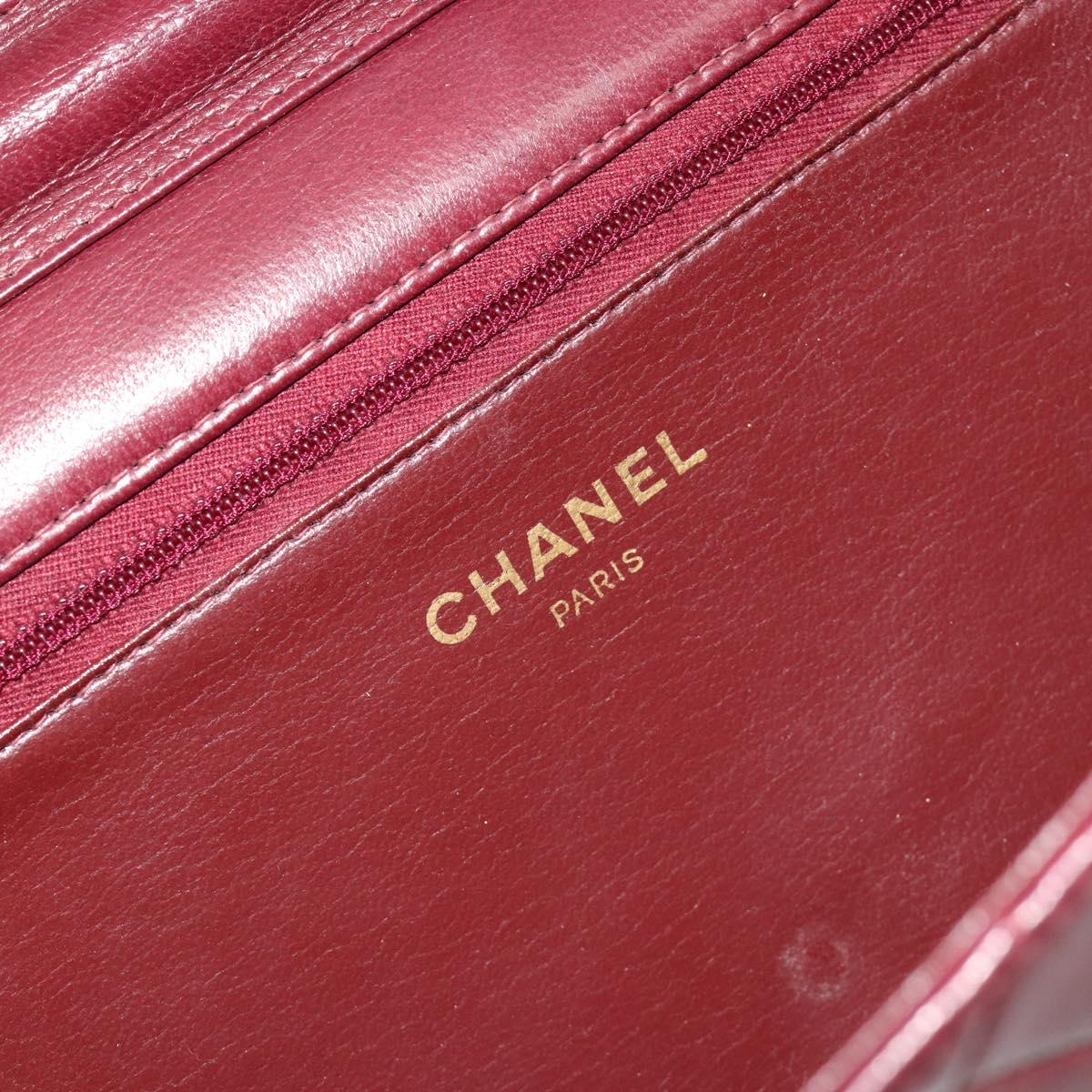 Chanel Burgundy Quilted Leather Flap Bag