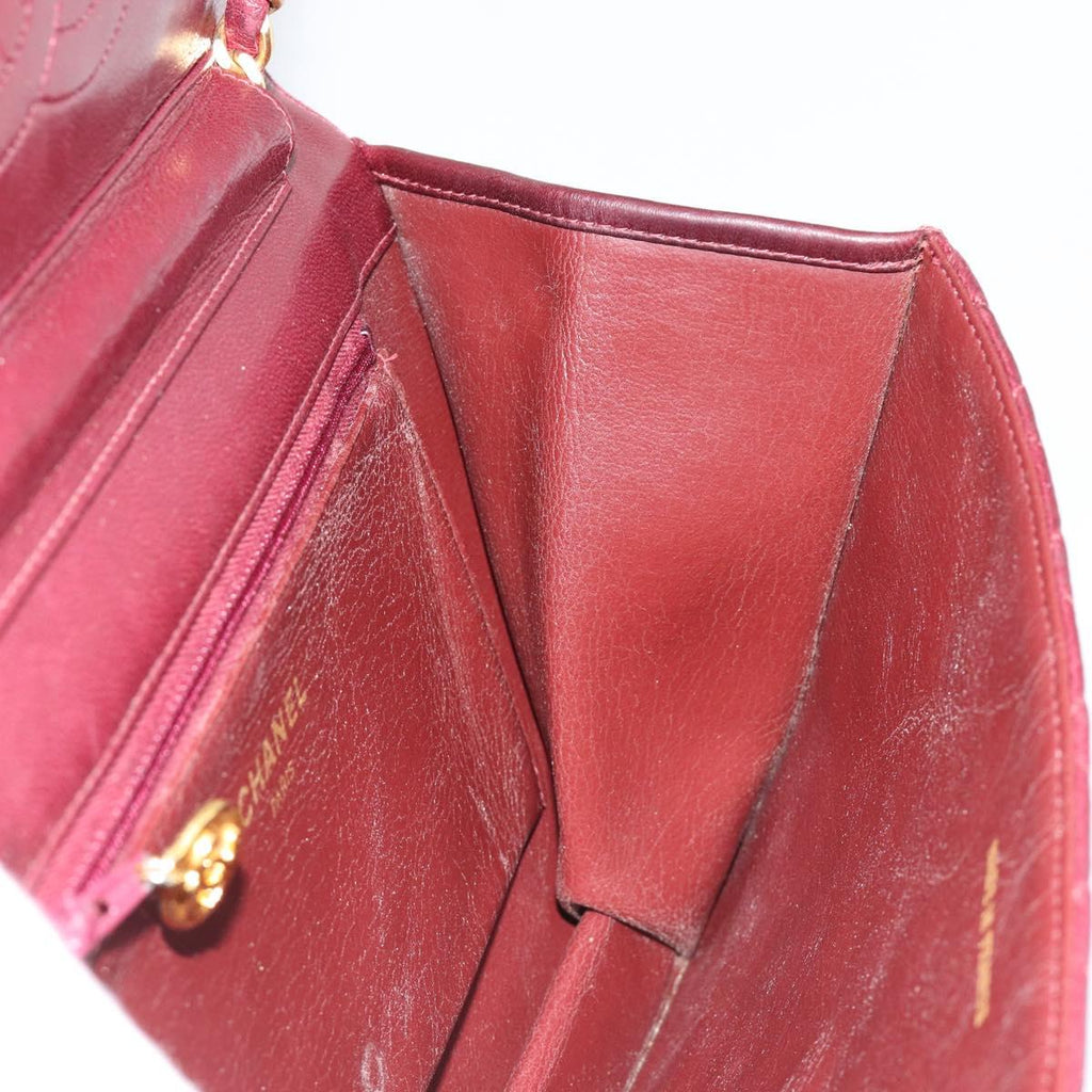 Chanel Burgundy Quilted Leather Flap Bag