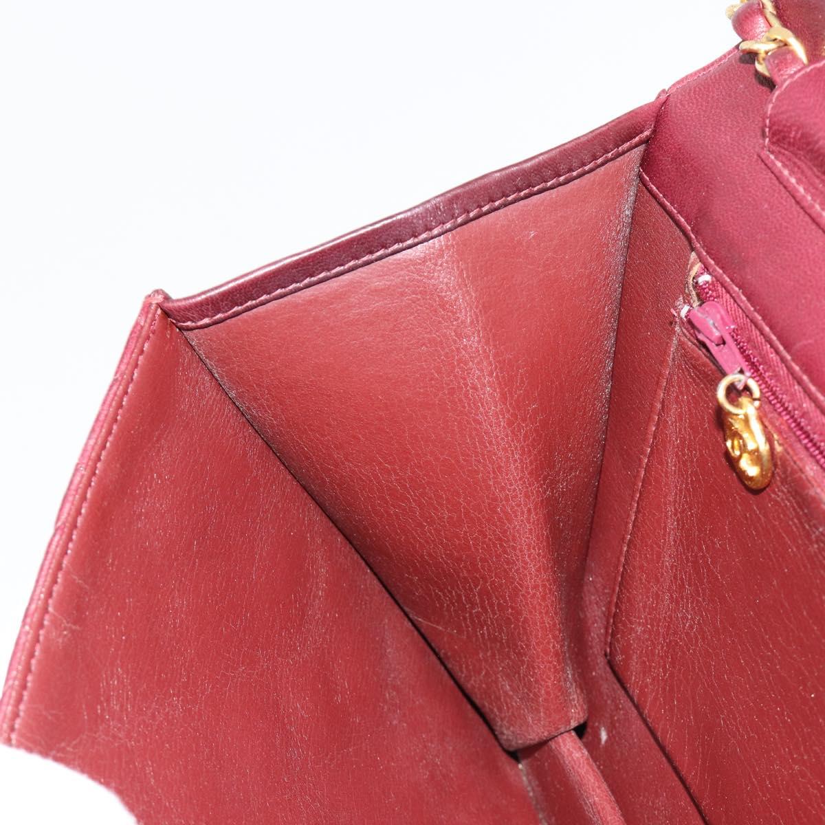 Chanel Burgundy Quilted Leather Flap Bag
