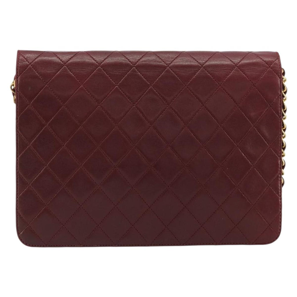 Chanel Burgundy Quilted Leather Flap Bag