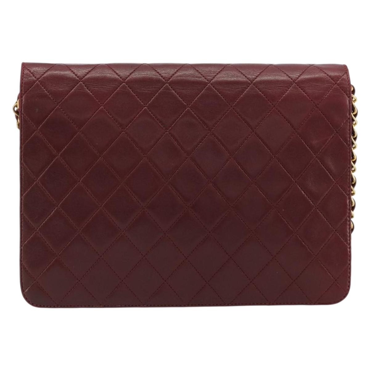Chanel Burgundy Quilted Leather Flap Bag