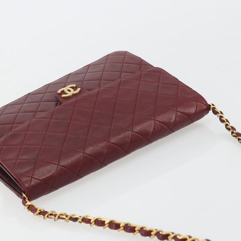 Chanel Burgundy Quilted Leather Flap Bag