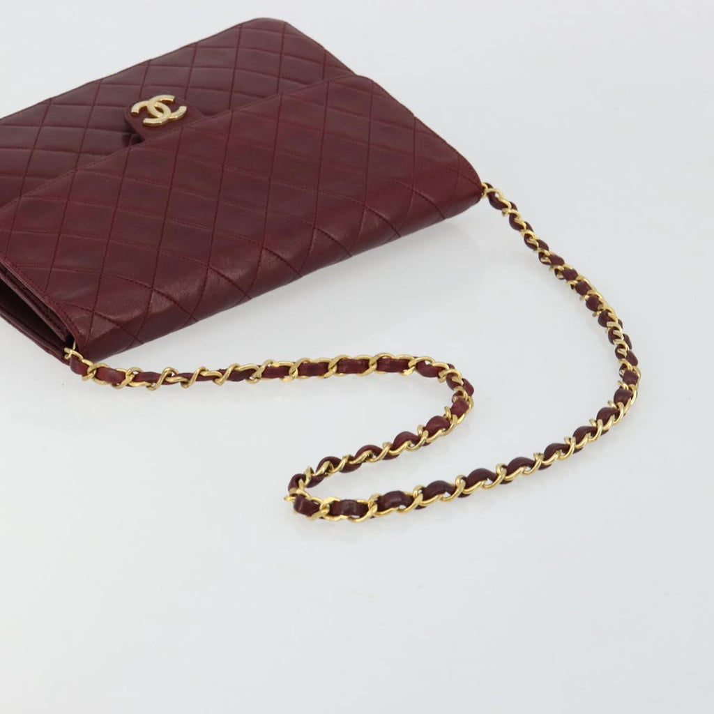 Chanel Burgundy Quilted Leather Flap Bag