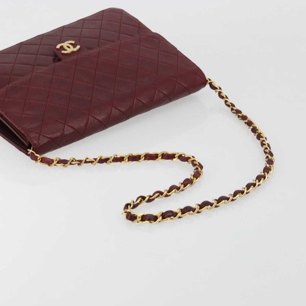 Chanel Burgundy Quilted Leather Flap Bag