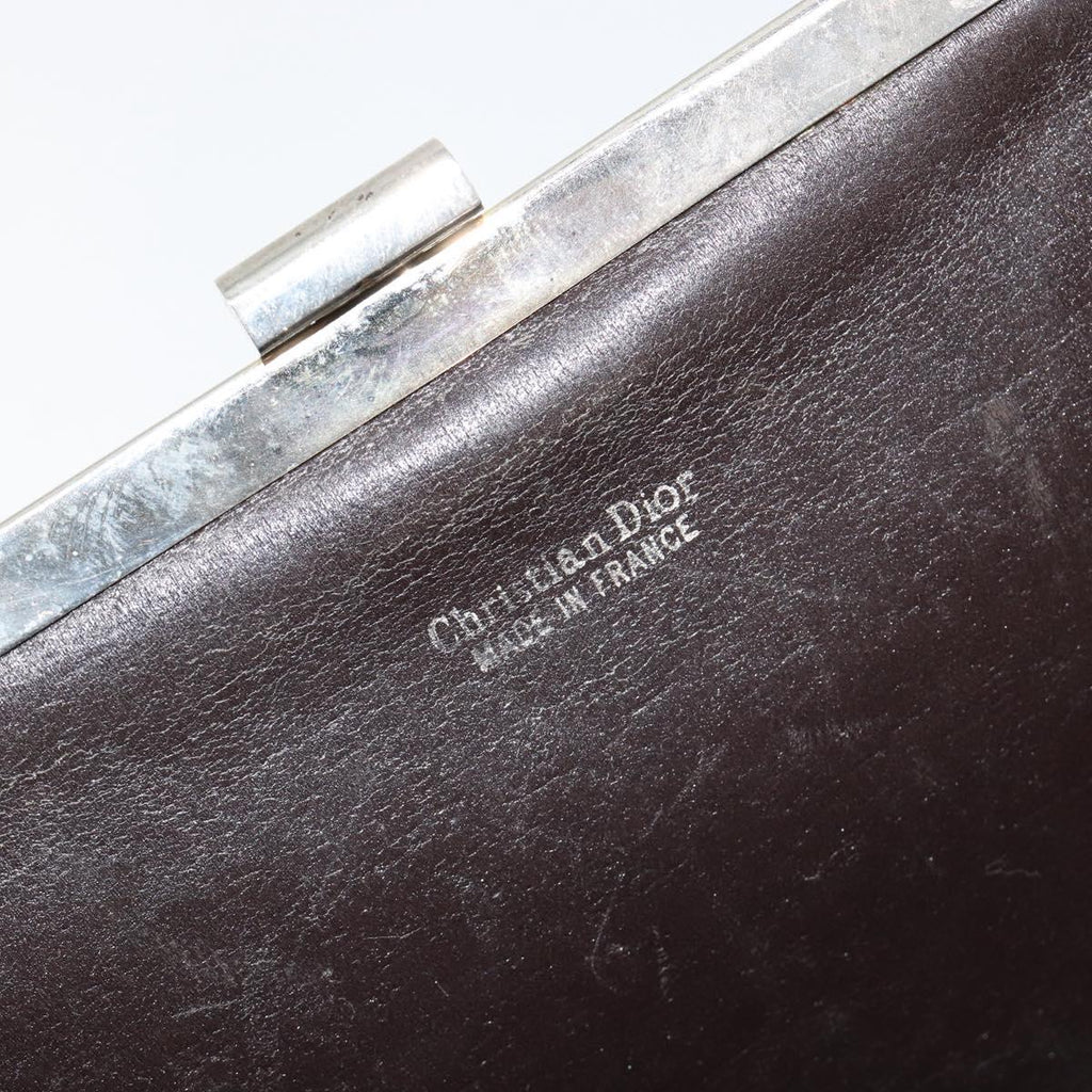 Dior Burgundy Trotter Snap Clutch