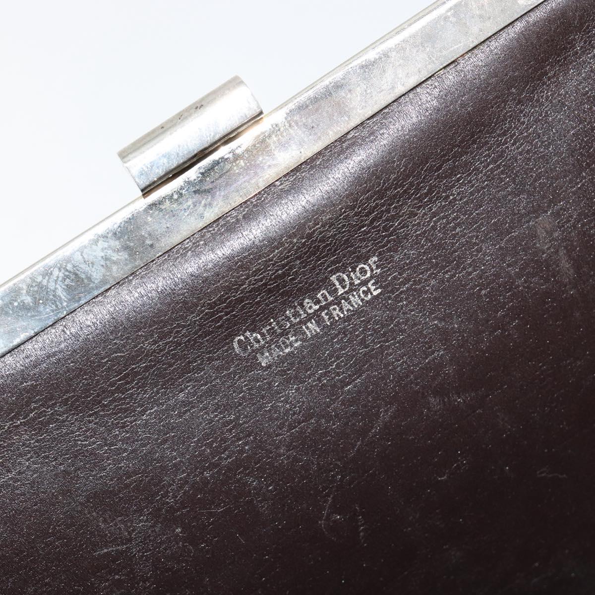 Dior Burgundy Trotter Snap Clutch