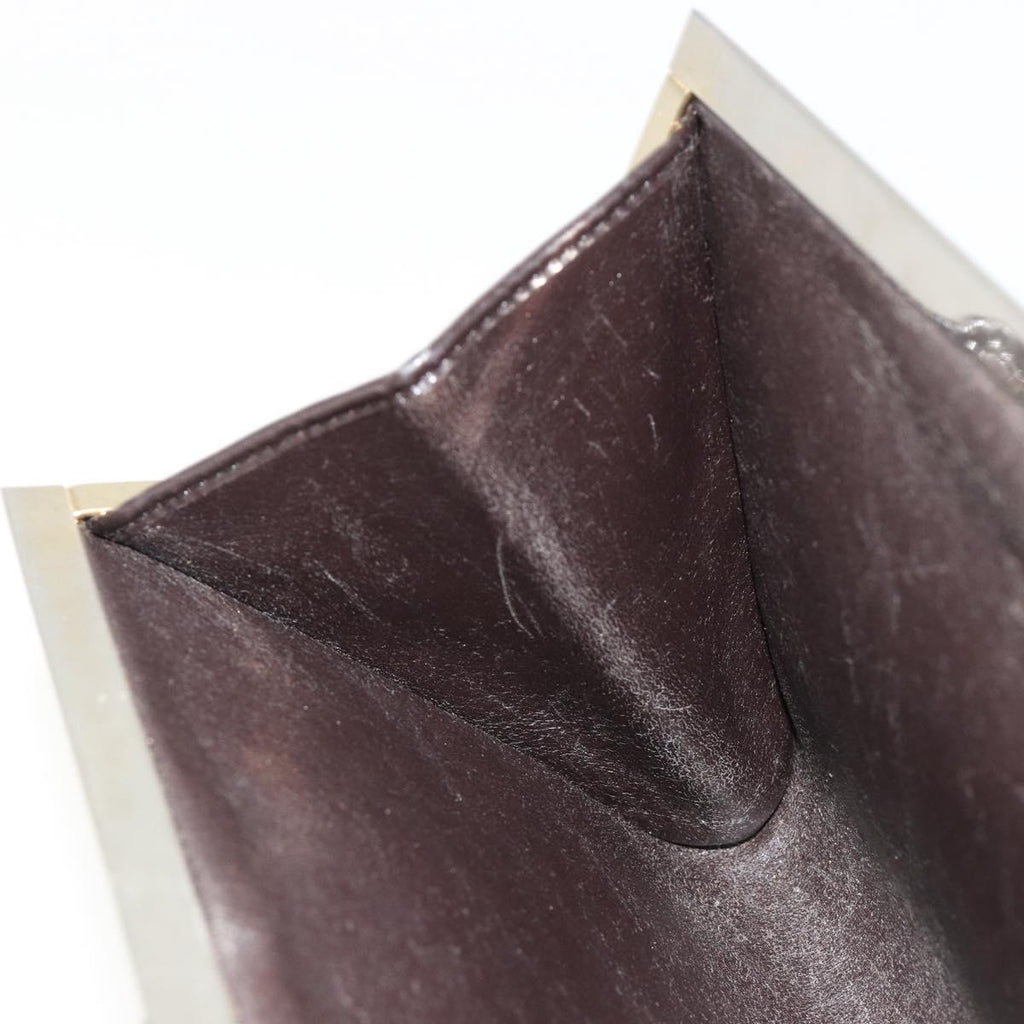 Dior Burgundy Trotter Snap Clutch