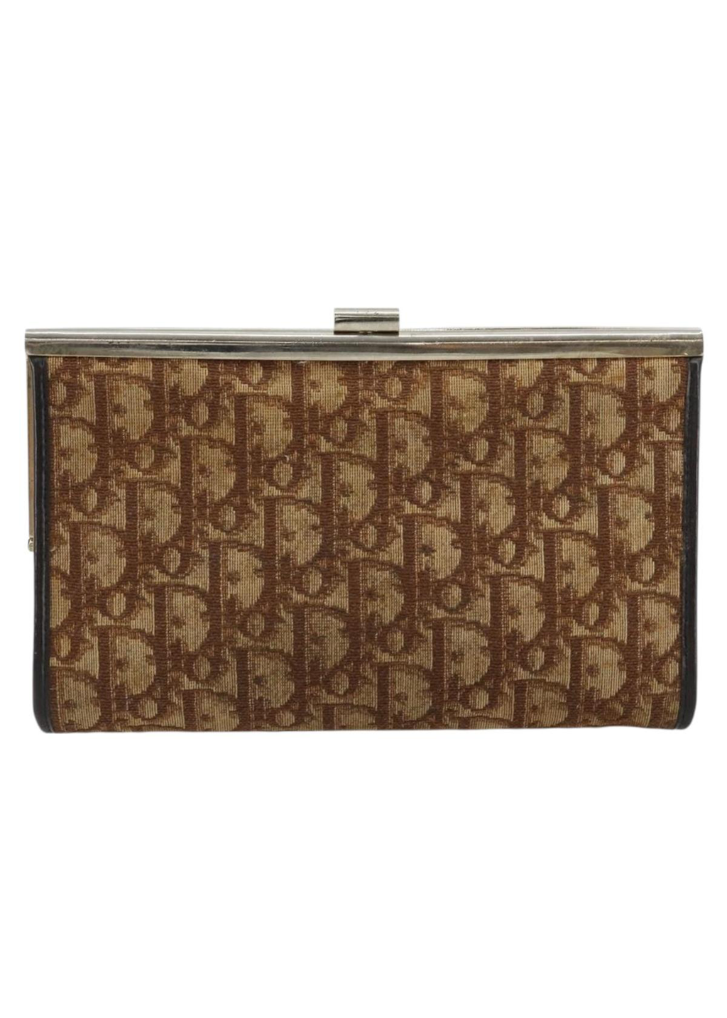 Dior Burgundy Trotter Snap Clutch