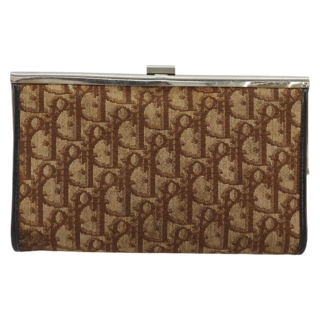 Dior Burgundy Trotter Snap Clutch