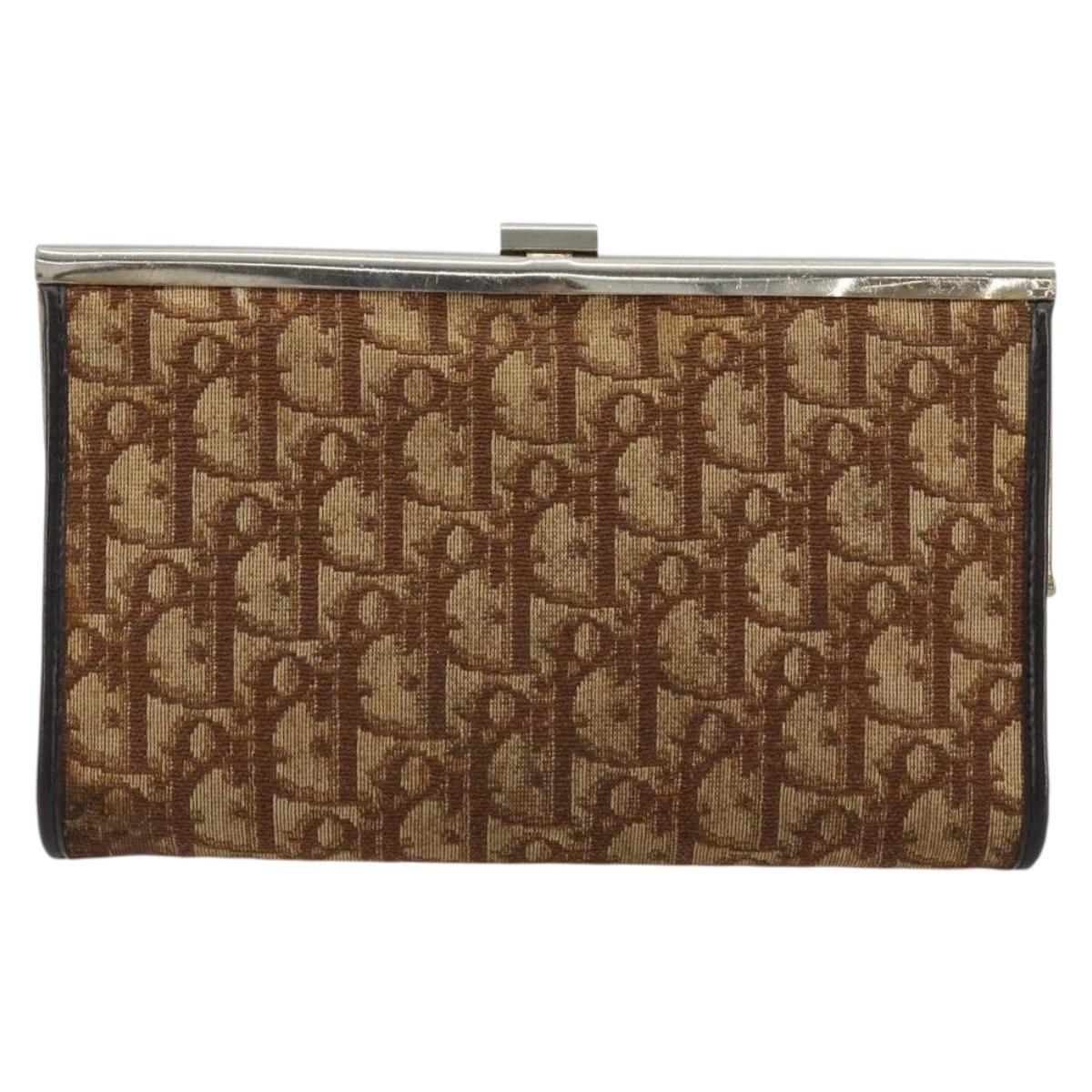Dior Burgundy Trotter Snap Clutch