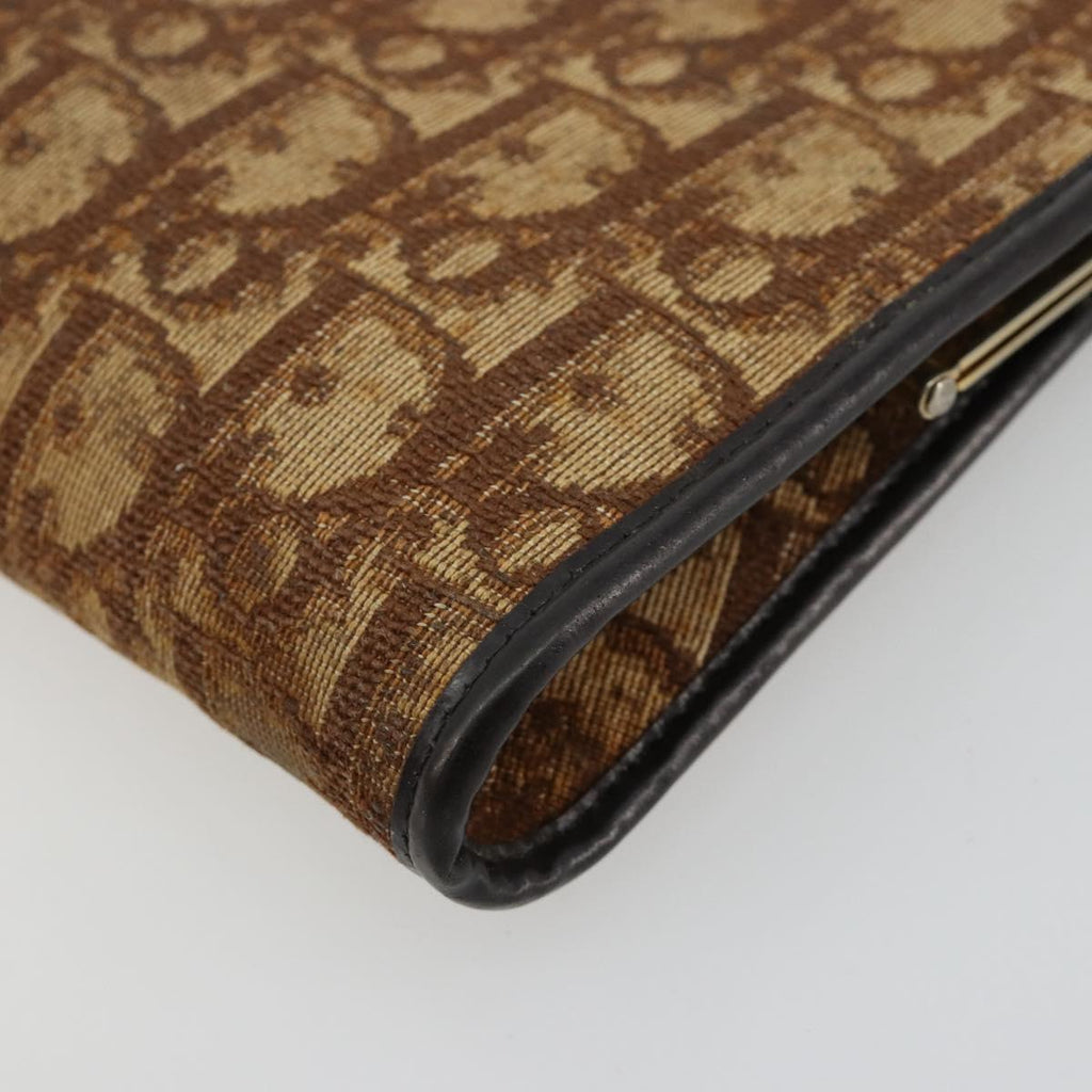 Dior Burgundy Trotter Snap Clutch