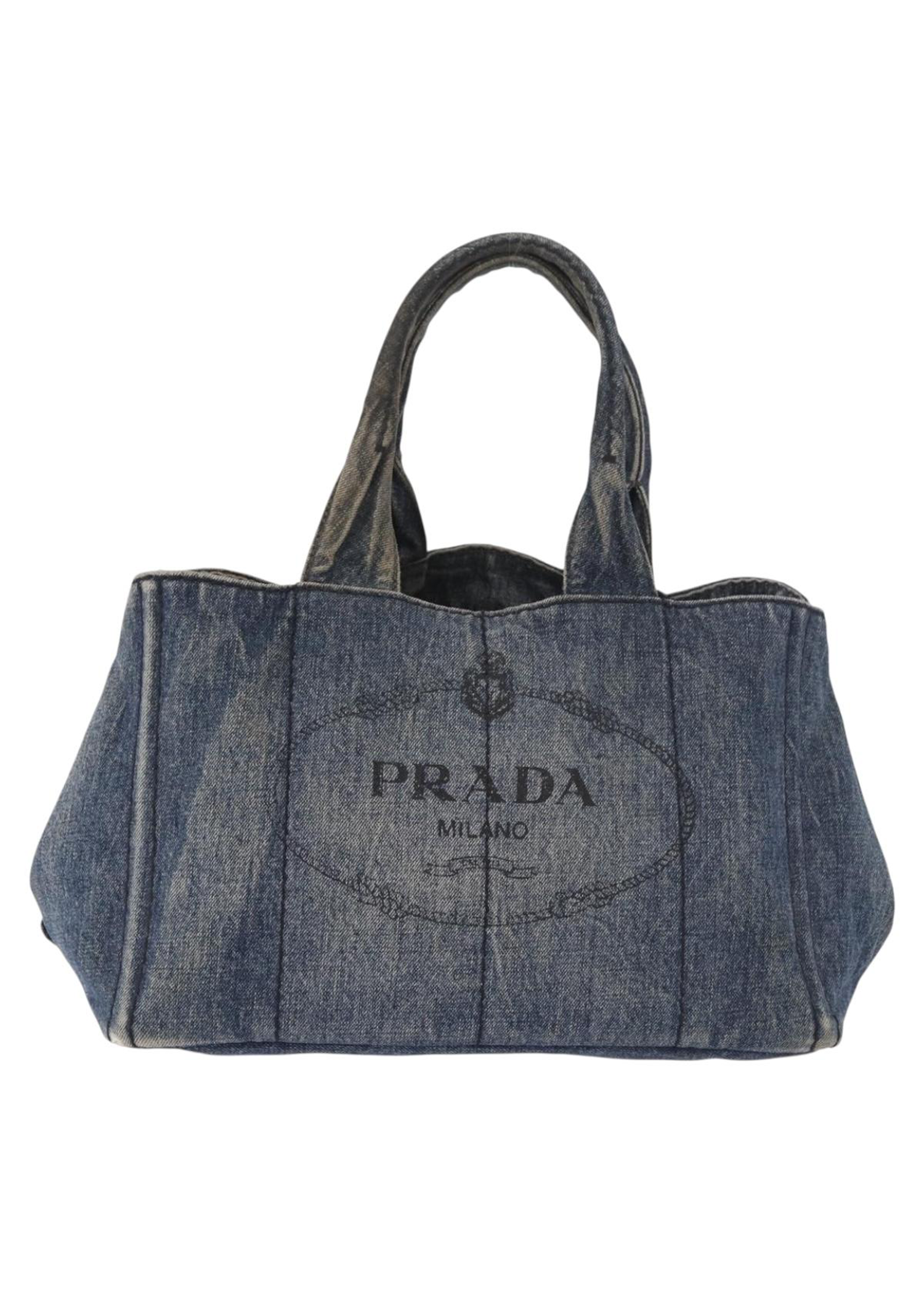 Prada Denim Canapa Tote