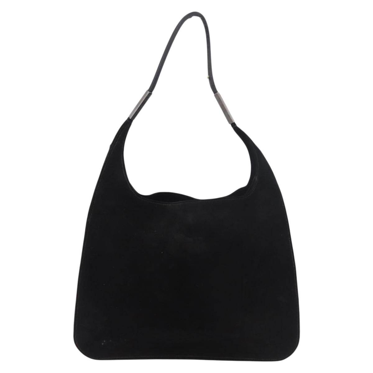 Gucci Tom Ford Black Suede Hobo Bag