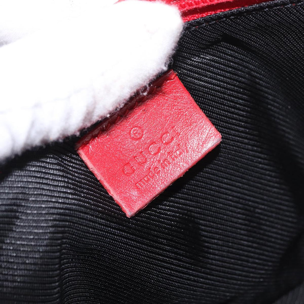 Gucci Red Monogram Boat Pochette