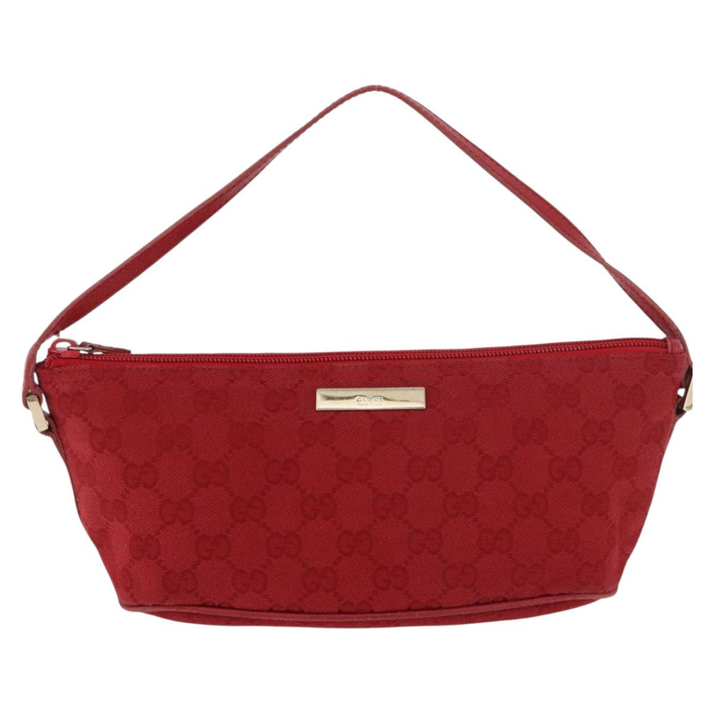 Gucci Red Monogram Boat Pochette