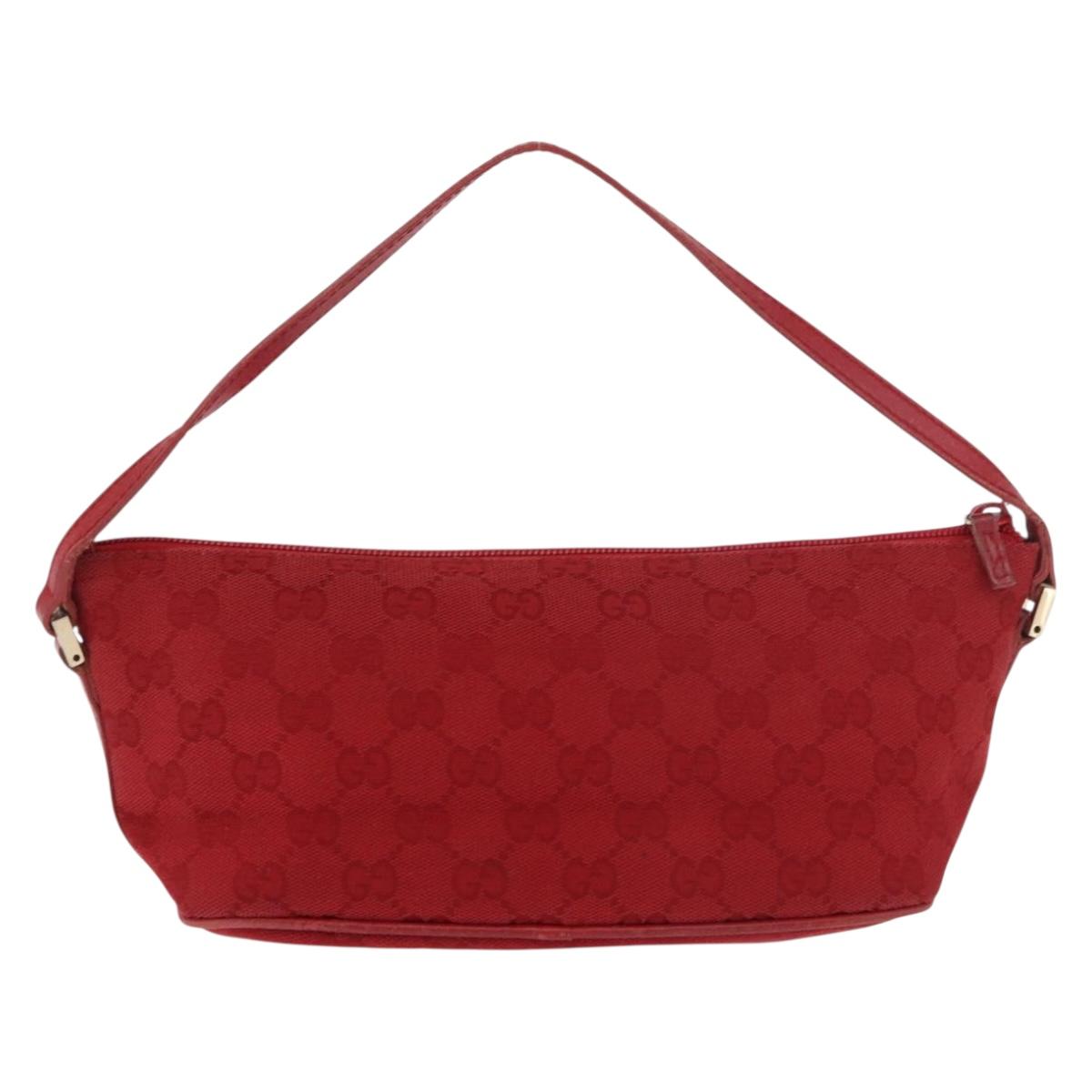 Gucci Red Monogram Boat Pochette