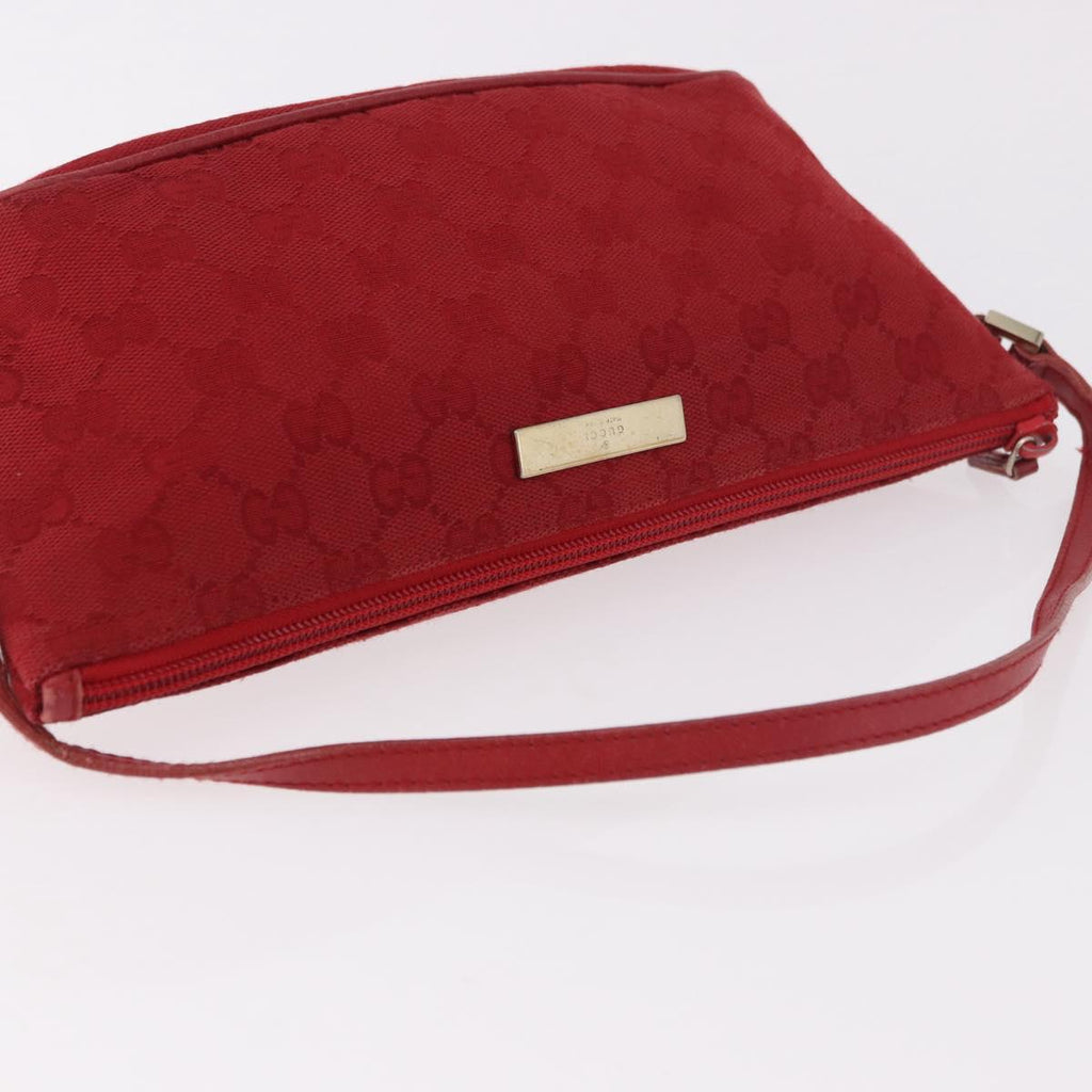 Gucci Red Monogram Boat Pochette