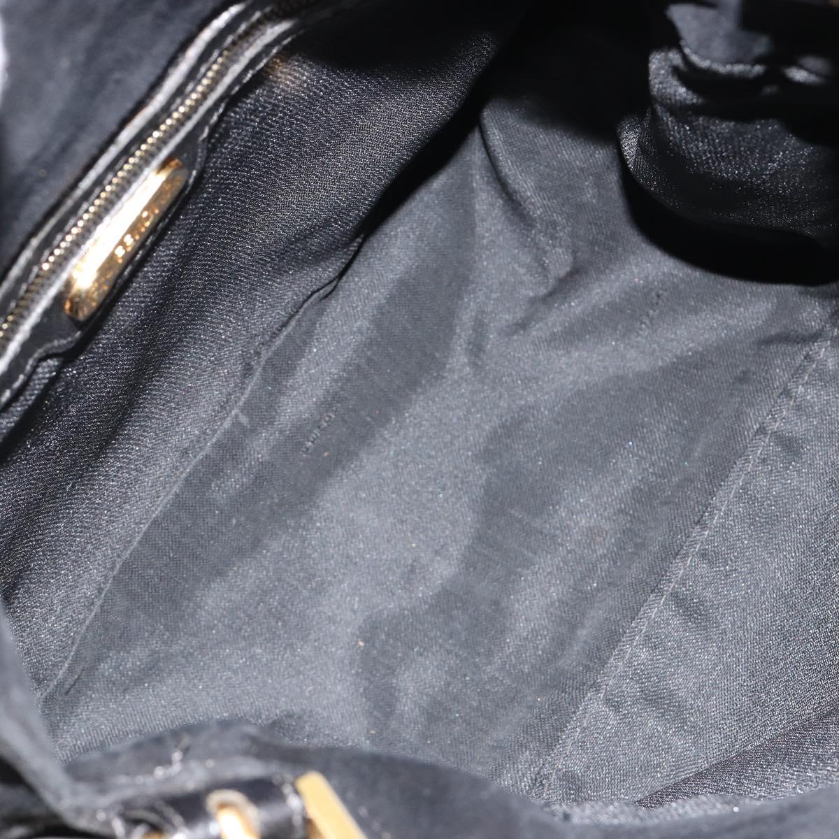 Fendi Black Suede Baguette