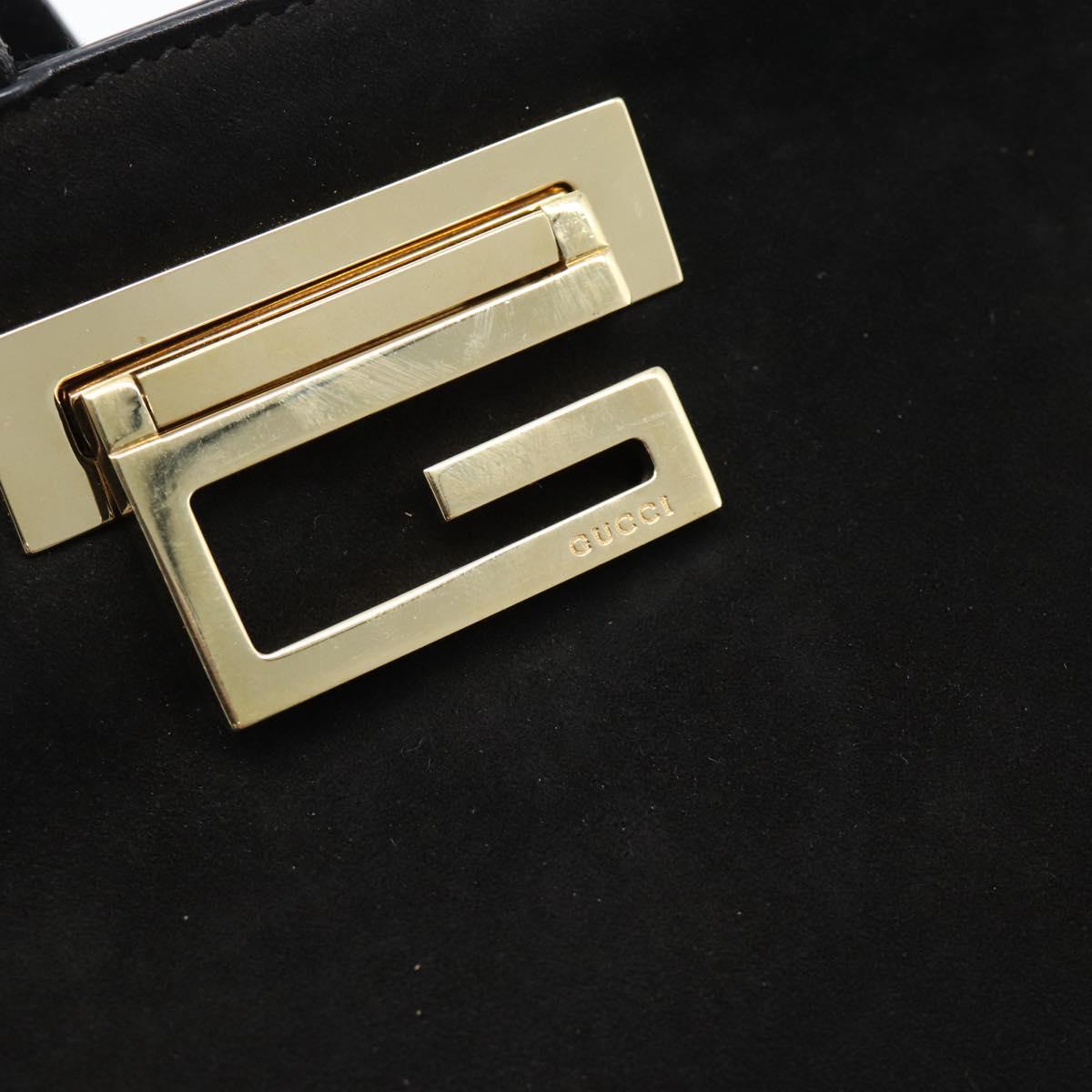 Gucci Tom Ford Black Suede Shoulder Bag