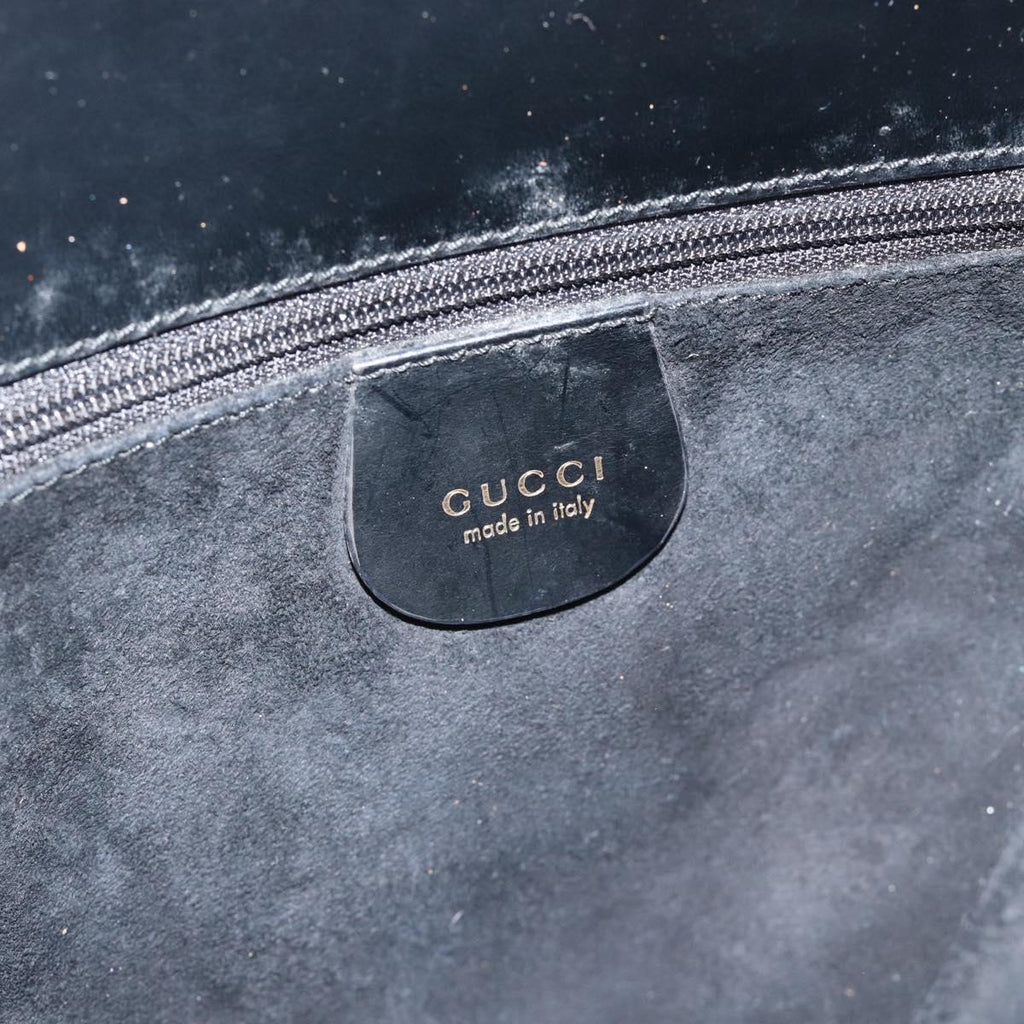 Gucci Tom Ford Black Suede Shoulder Bag