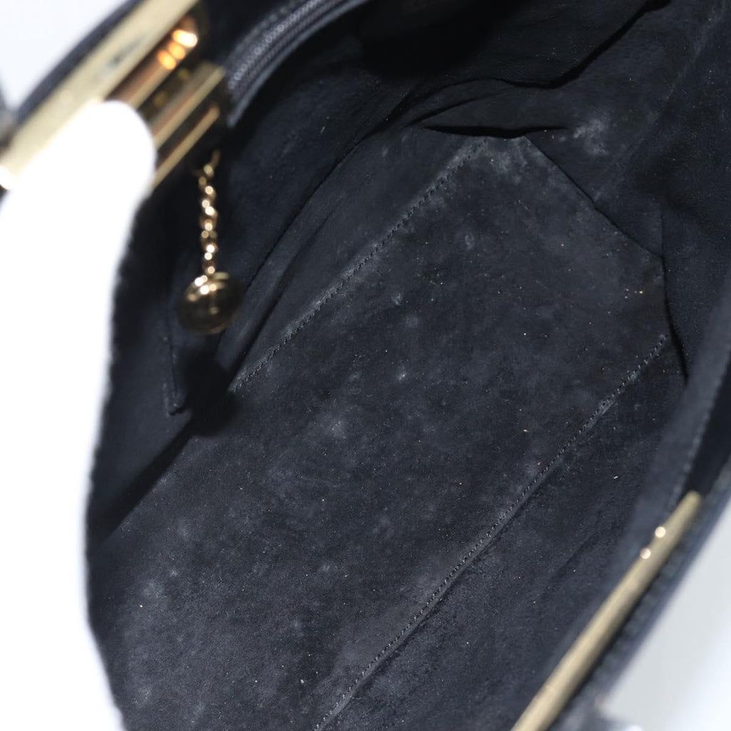 Gucci Tom Ford Black Suede Shoulder Bag