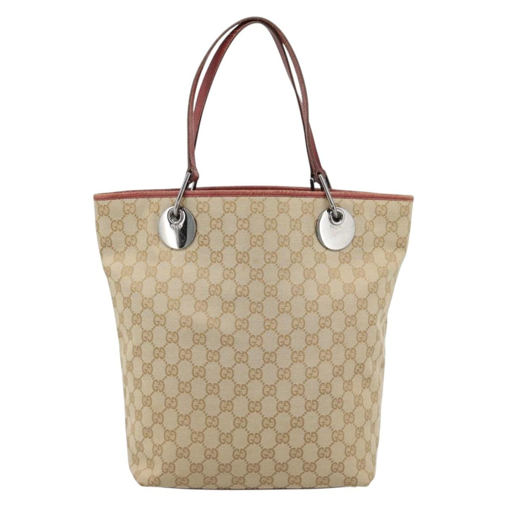 Gucci Cream and Red Tote