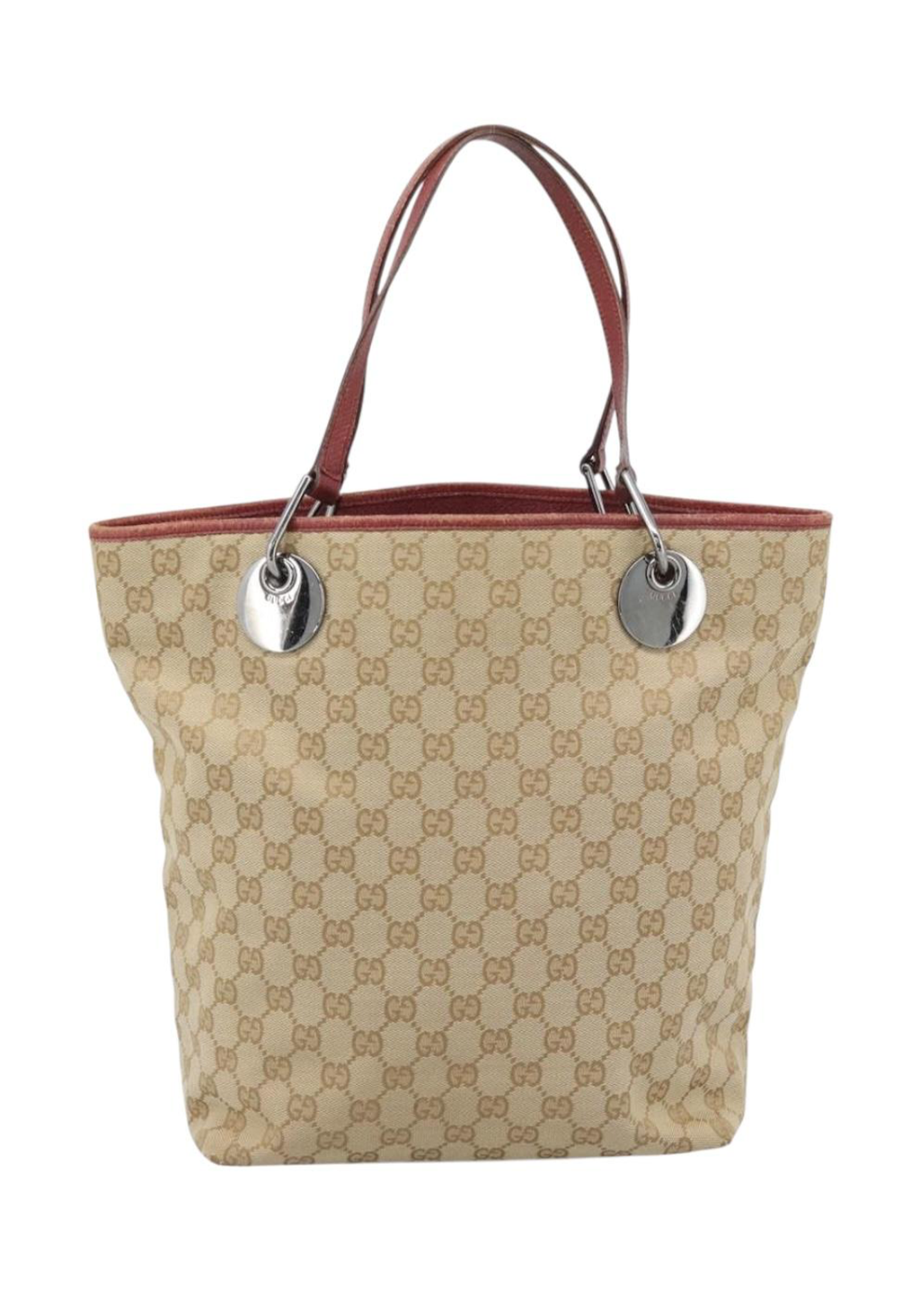 Gucci Cream and Red Tote