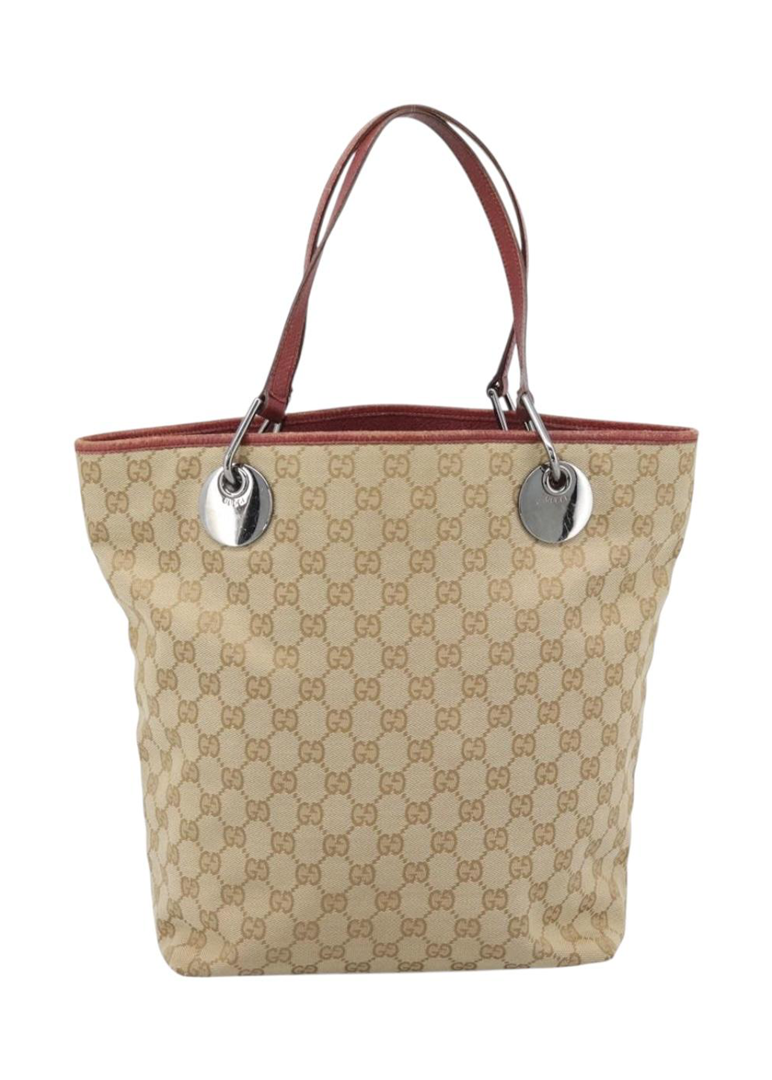 Gucci Cream and Red Tote