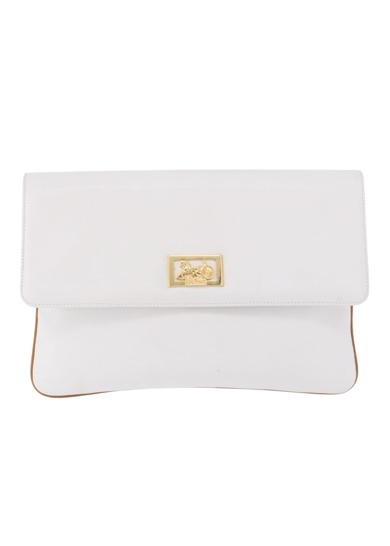 Celine White Clutch