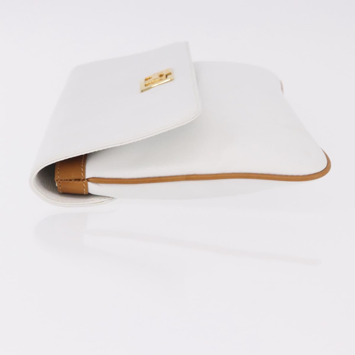 Celine White Clutch