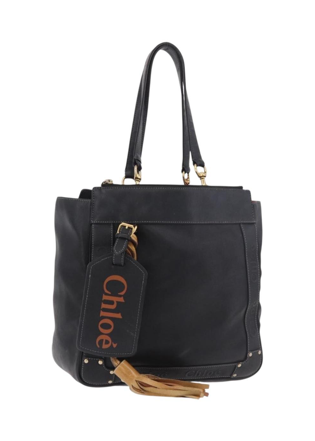 Chloe Black Leather Tote