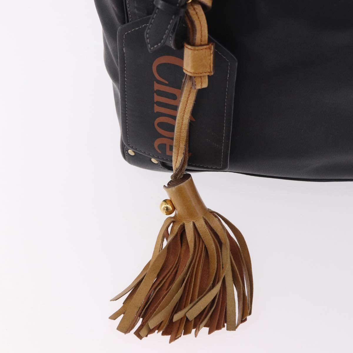 Chloe Black Leather Tote