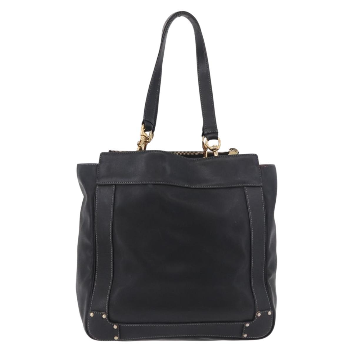 Chloe Black Leather Tote